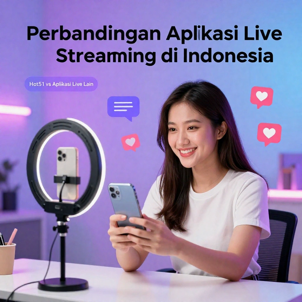Hot51 dibanding aplikasi live